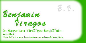 benjamin viragos business card